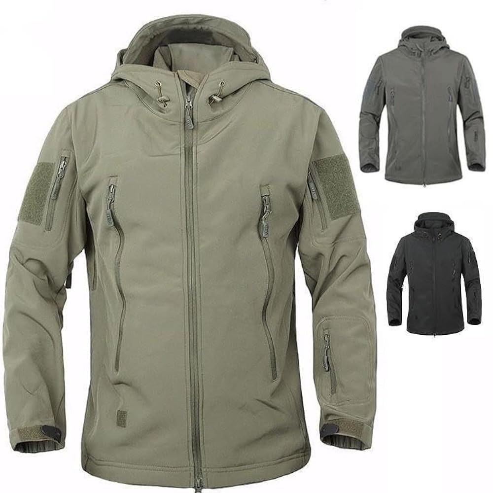 Amazon | 春秋冬 マウンテンパーカー メンズ フード付き ソフト